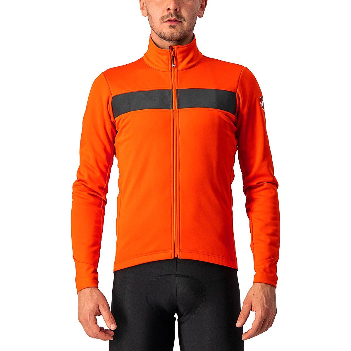Castelli Raddoppia 3 Jacket - Men's Fiery Red/Black Reflex, M