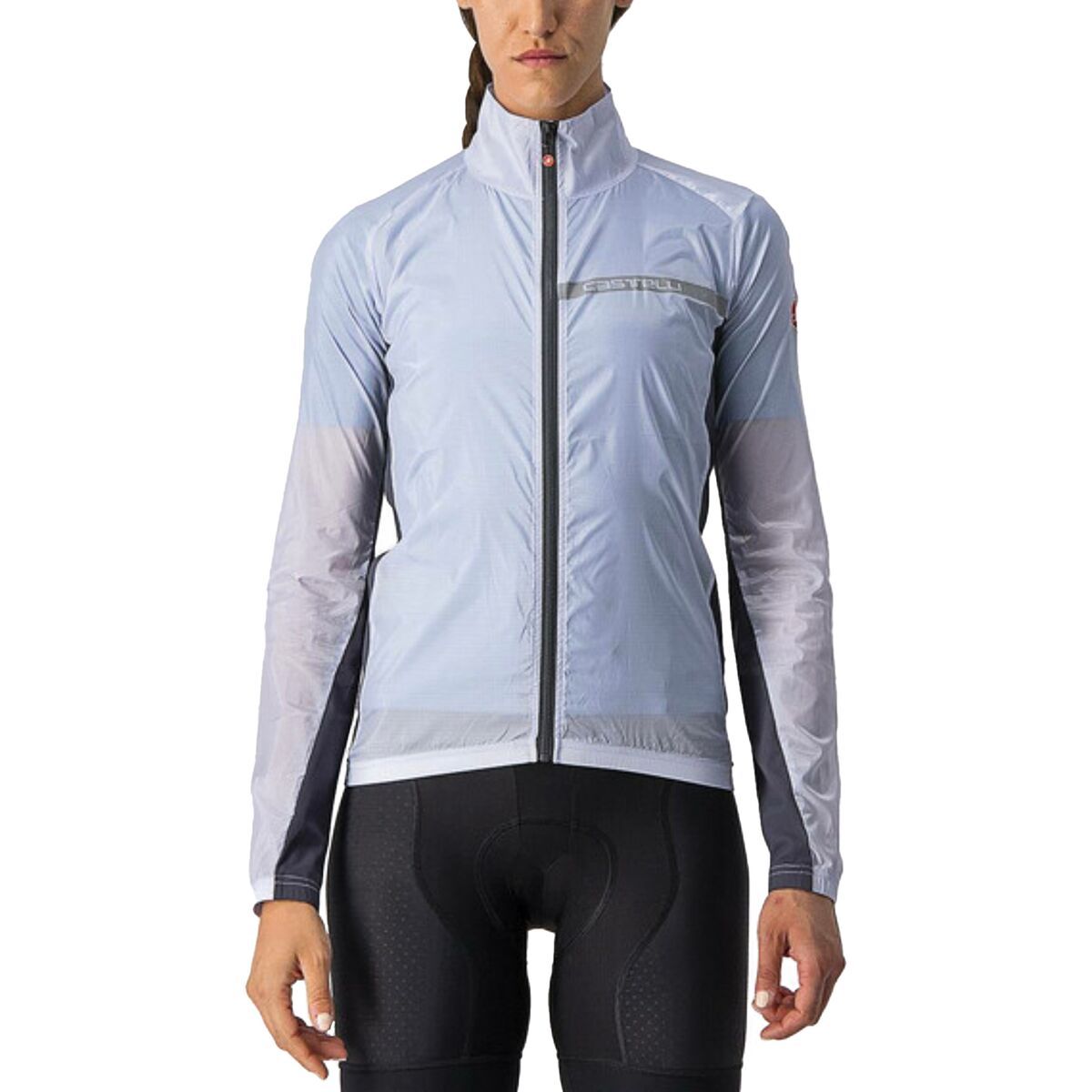 Image of Castelli Squadra Stretch Jacket - Women's Silver Gray/Dark Gray, M
