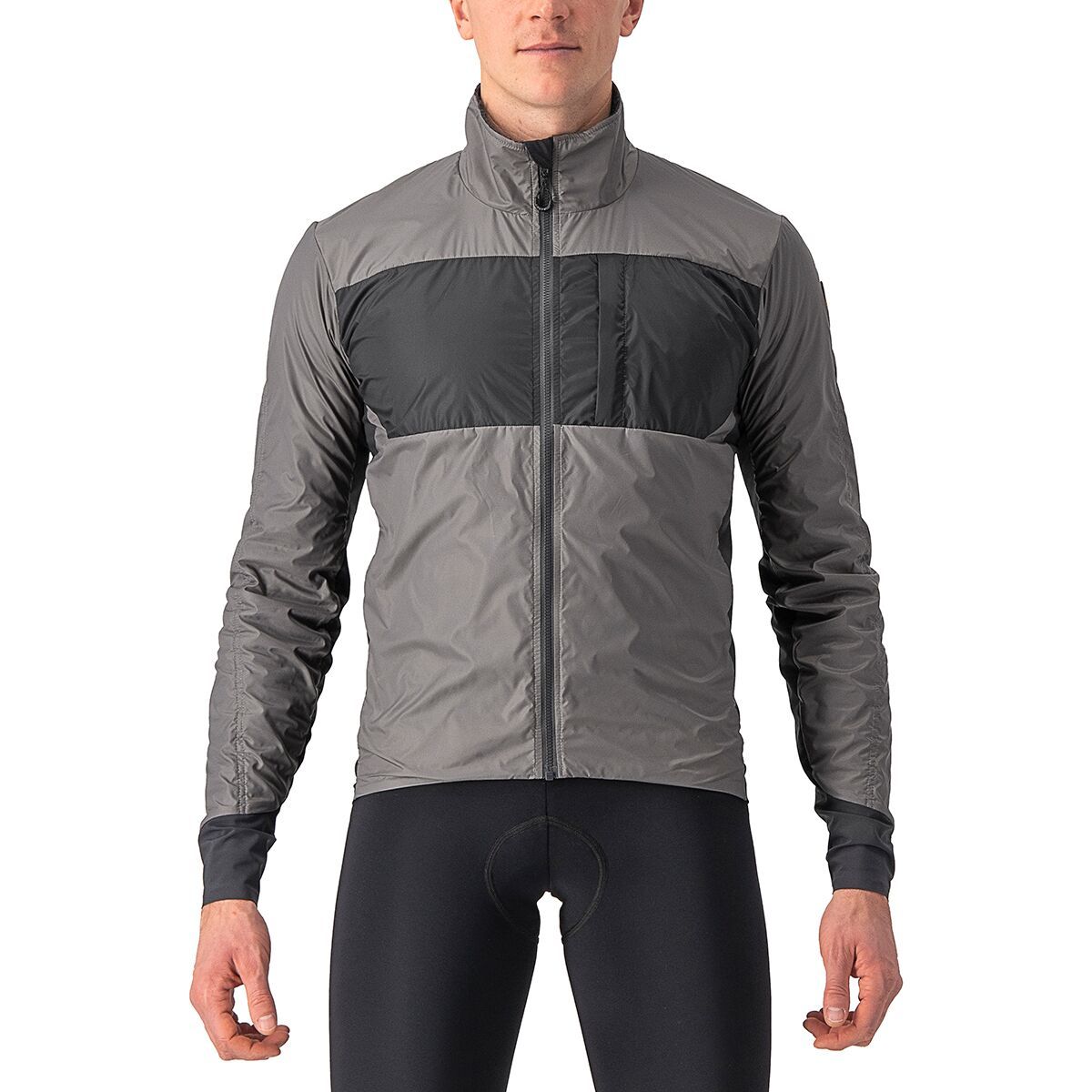 Castelli Unlimited Puffy Jacket - Men's Nickel Gray/Dark Gray, S