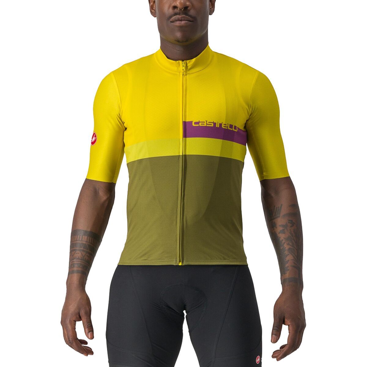 Castelli A Blocco Jersey - Men's Passion Fruit, 3XL