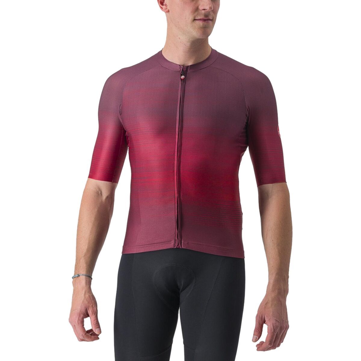 Castelli Aero Race 6.0 Full-Zip Jersey - Men's Bordeaux, S