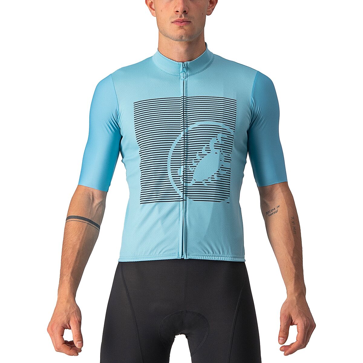 Castelli Castelli Bagarre Jersey - Men's Celeste/Savile Blue, M