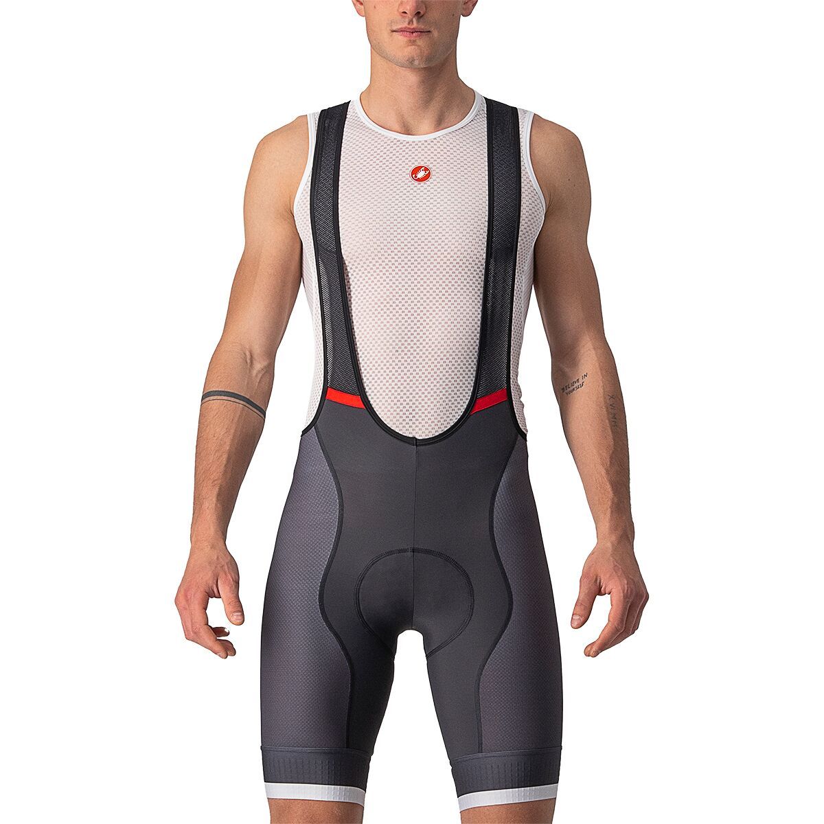 Castelli Competizione Kit Bib Short - Men's Dark Gray/Silver Gray, L