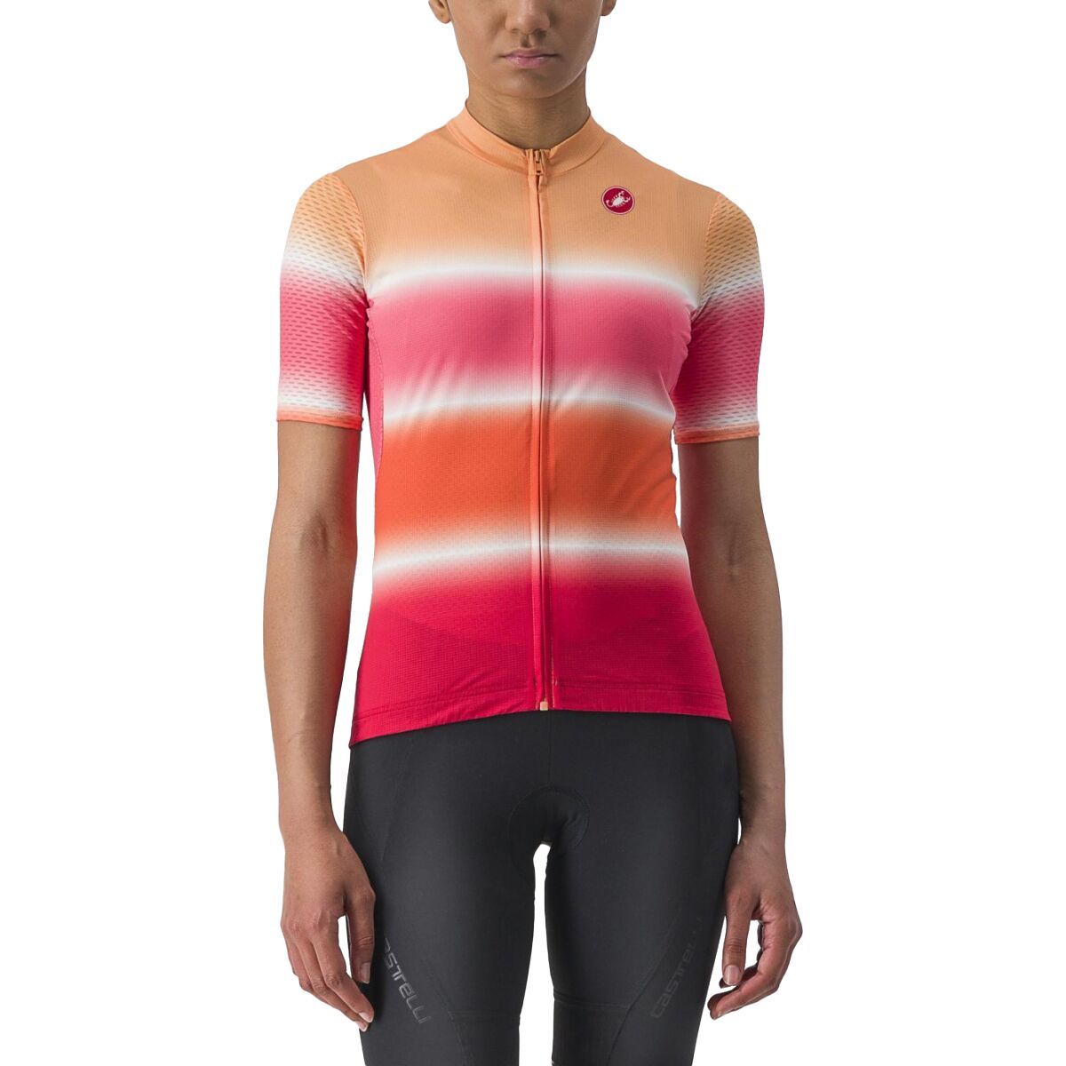 Castelli Dolce Jersey - Women's Soft Orange/Hibiscus, S
