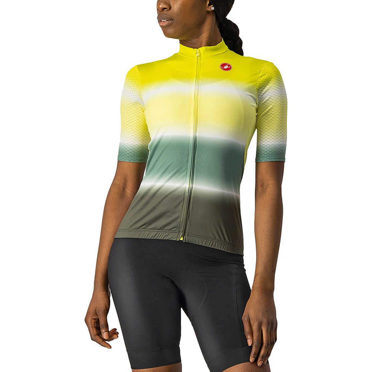 Castelli Dolce Jersey - Women's Sulphur/Military Green, XL