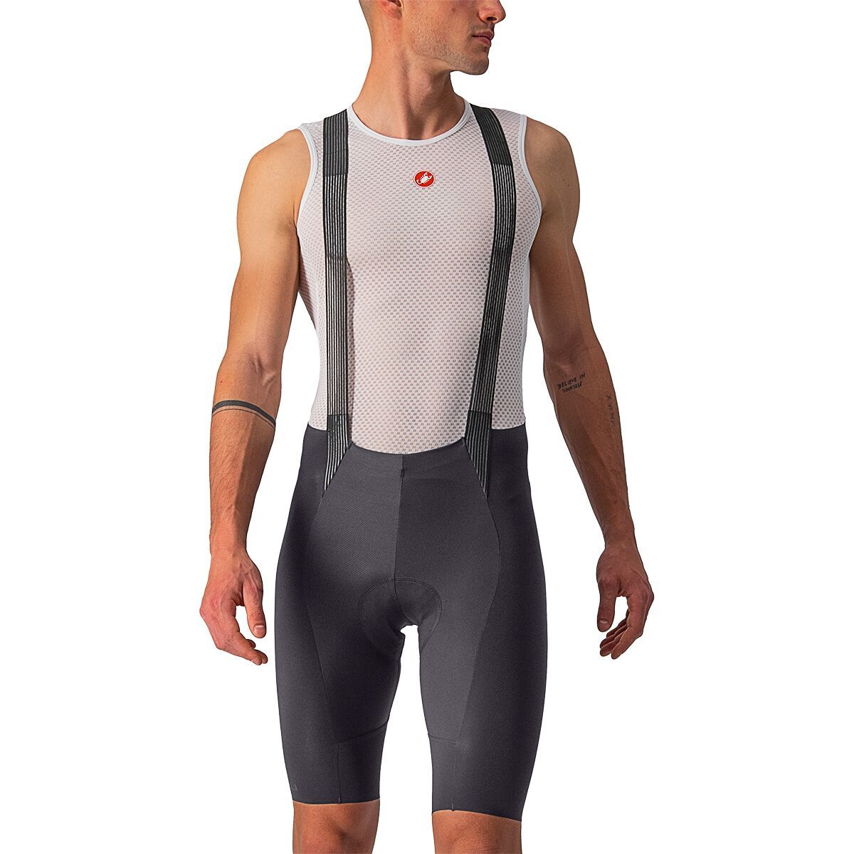 Castelli Free Aero RC Bib Short - Men's Dark Gray, XXL