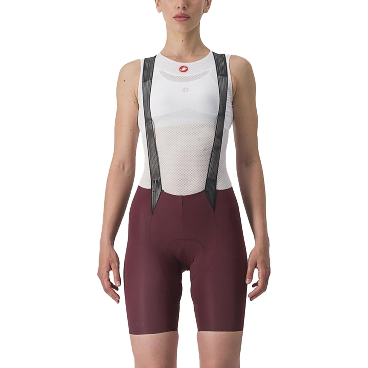 Pre-owned Castelli Free Aero Rc Bib Short - Women's In Deep Bordeaux