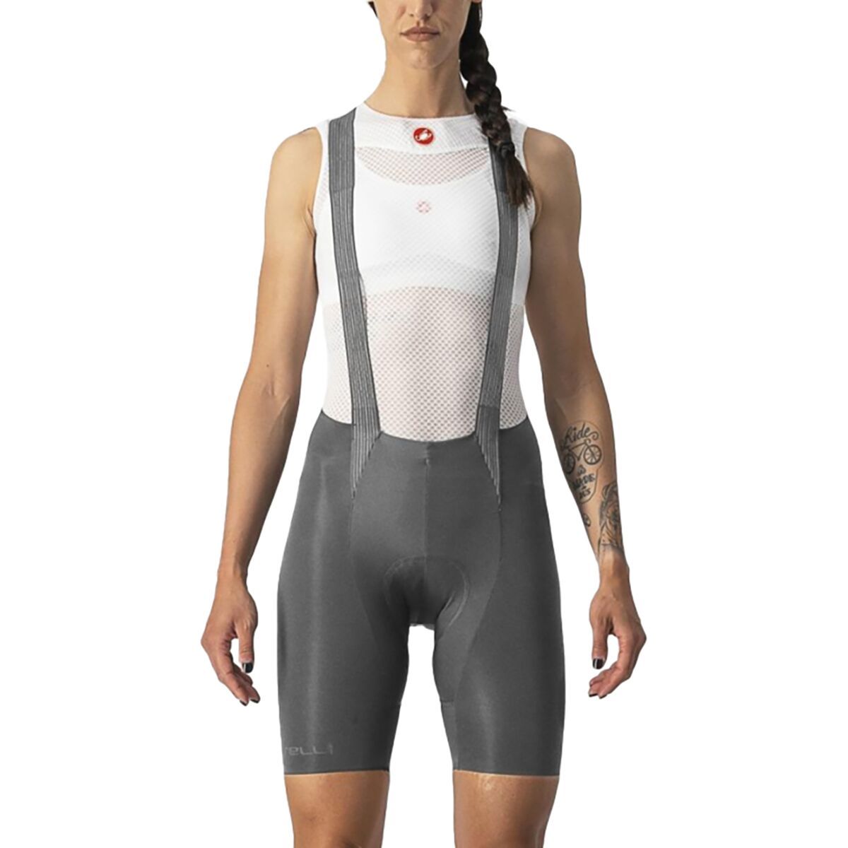 Castelli Free Aero RC Bib Short - Women's Gunmetal Gray, XL