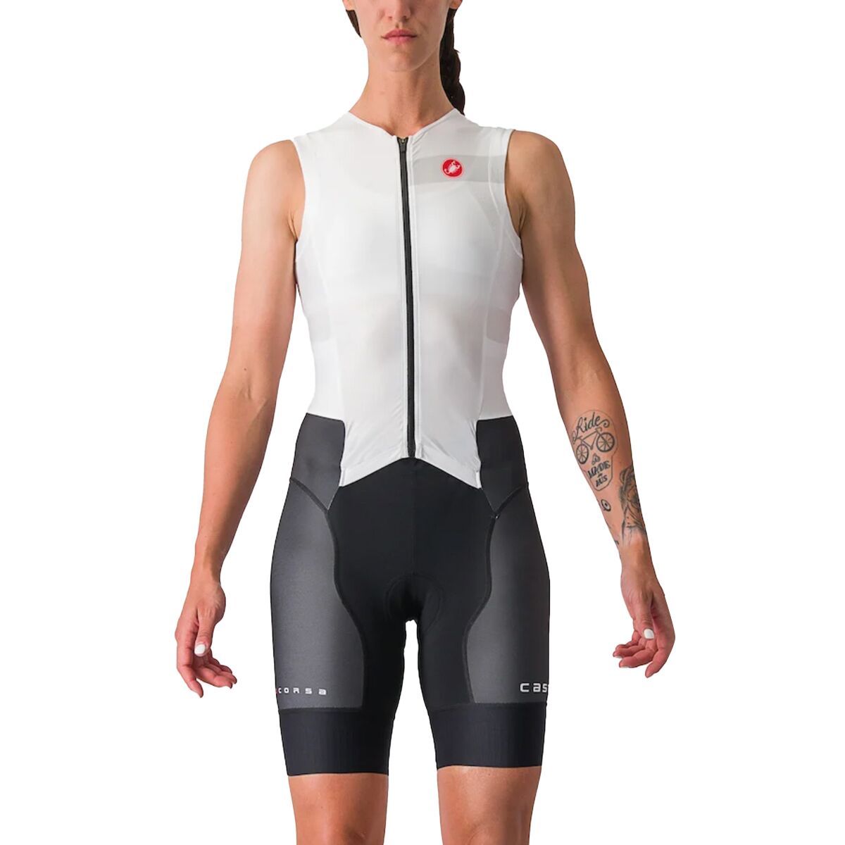 Castelli Free Sanremo Sleeveless Tri Suit - Women's White/Black, S