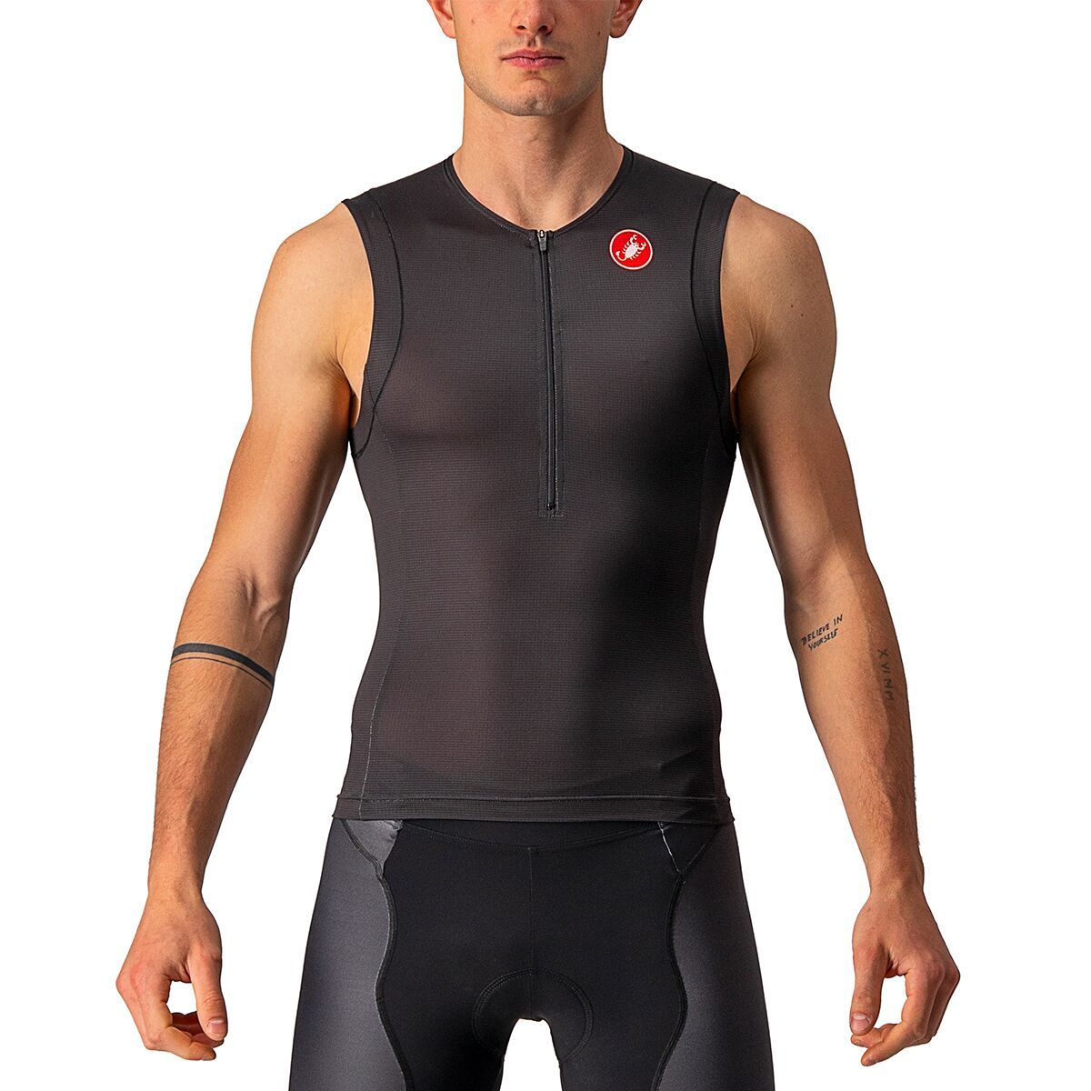 Castelli Free Tri 2 Sleeveless Top - Men's Black, M