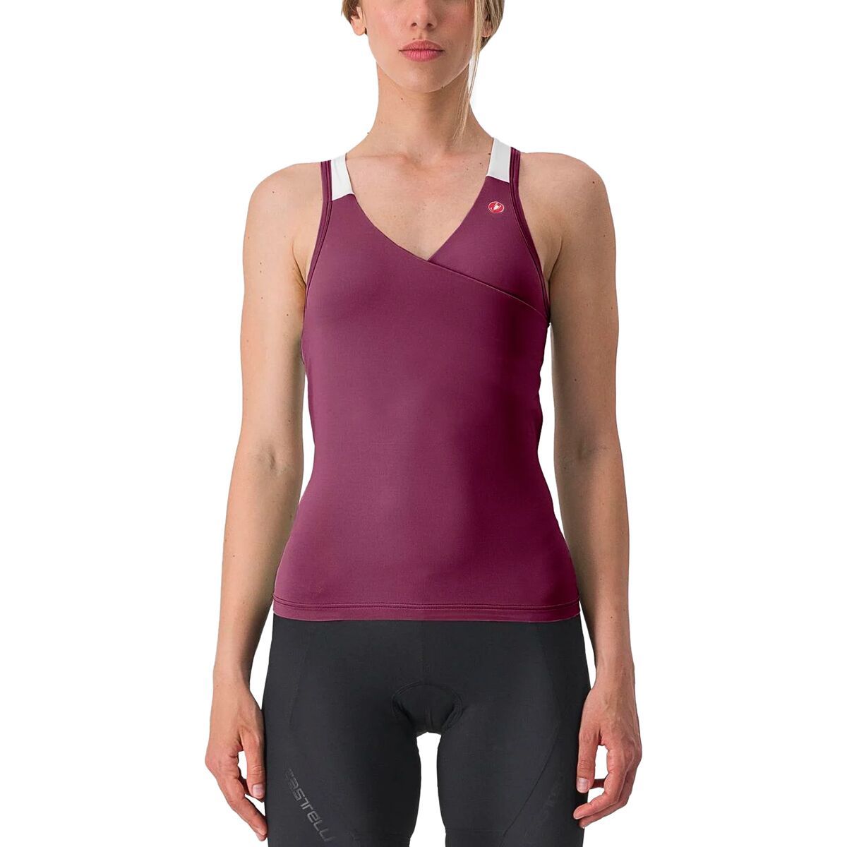 Image of Castelli Solaris Top Jersey - Women's Deep Purple/Ivory, L