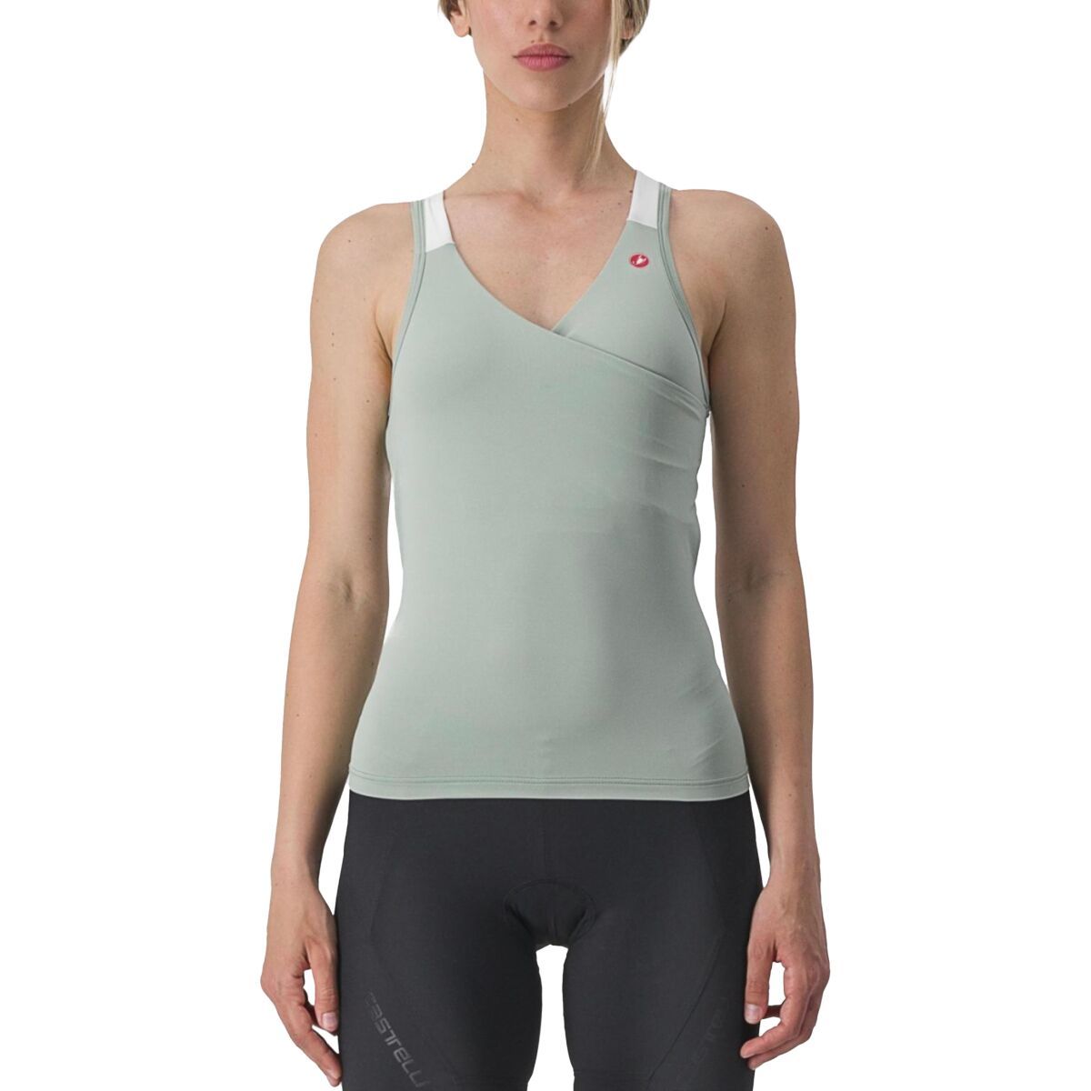 Image of Castelli Solaris Top Jersey - Women's Defender Green/Ivory, M