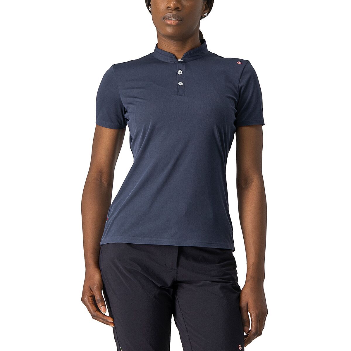 Image of Castelli Tech 2 Polo Shirt - Women's Savile Blue, S