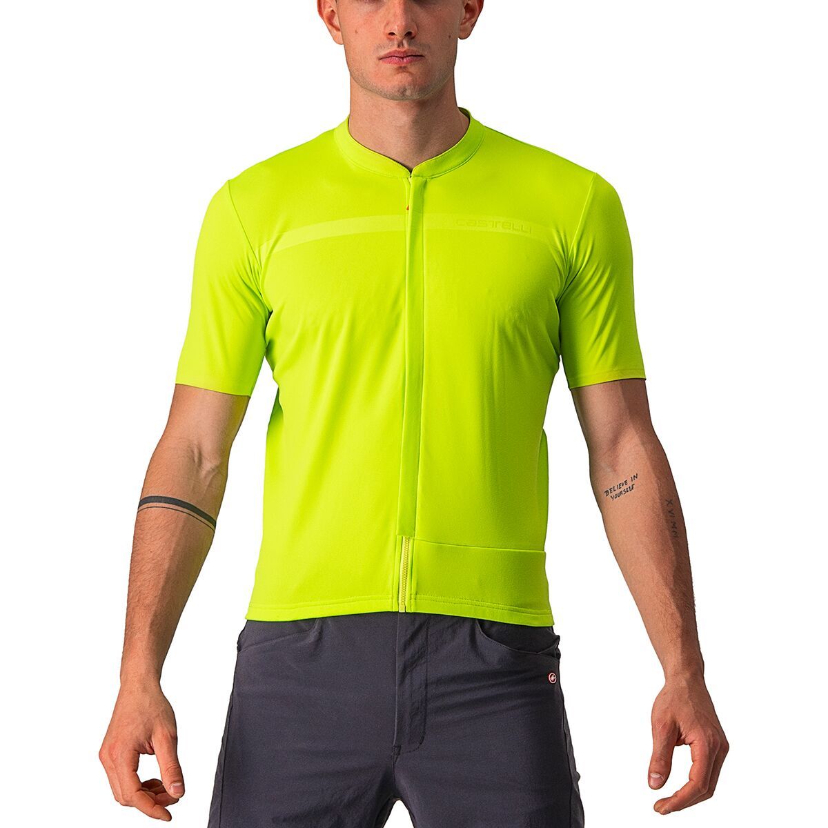 Castelli Unlimited Allroad Jersey - Men's Electric Lime, XL