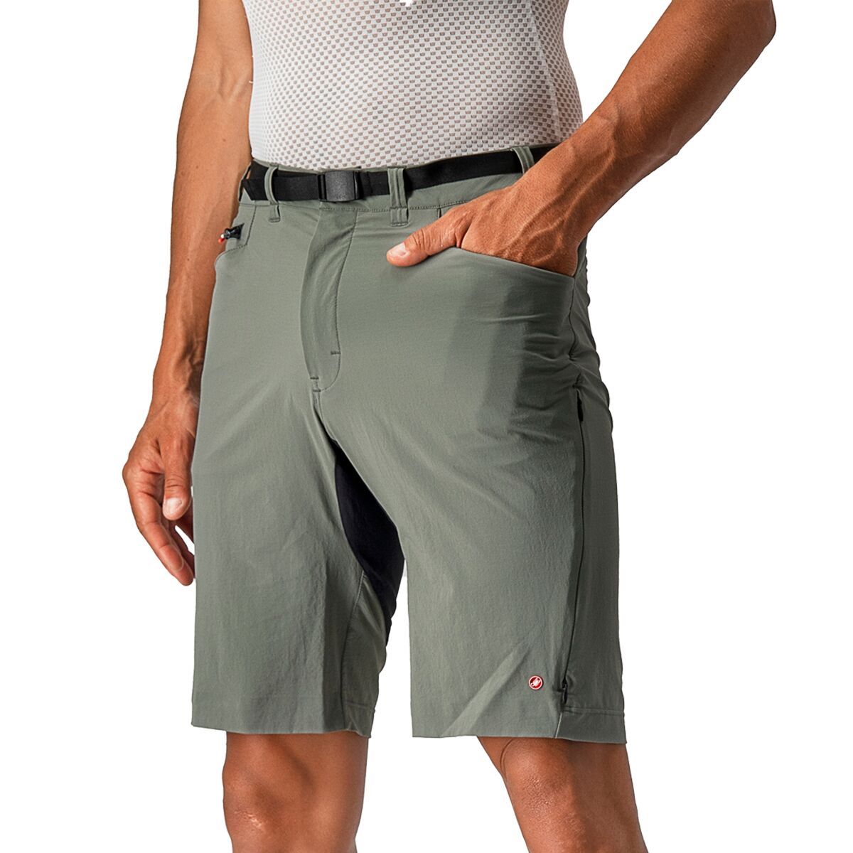 Image of Castelli Unlimited Trail Baggy Short - Men's Forest Gray, XXL