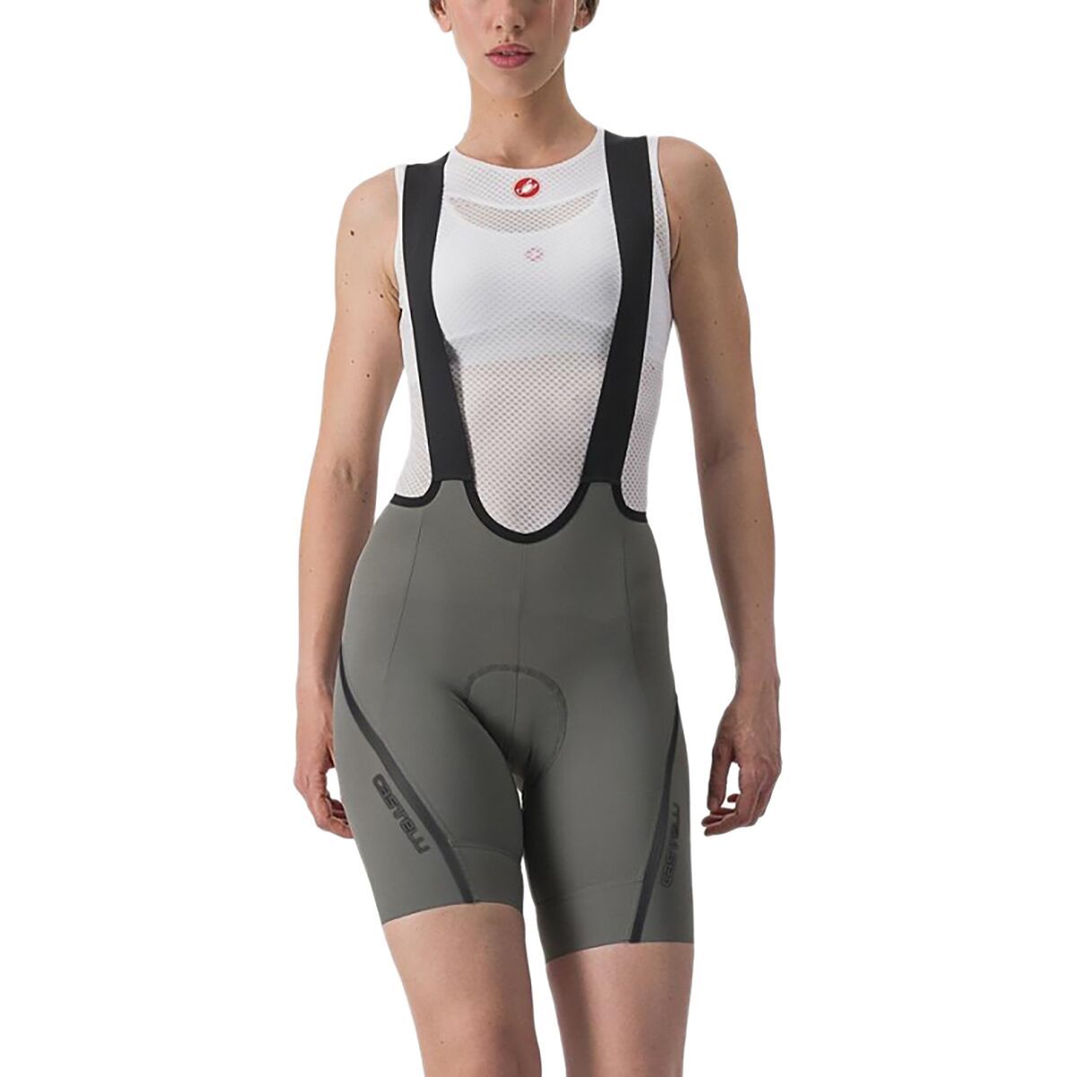 Castelli Velocissima 3 Bib Short - Women's Gunmetal Gray/Dark Gray, S