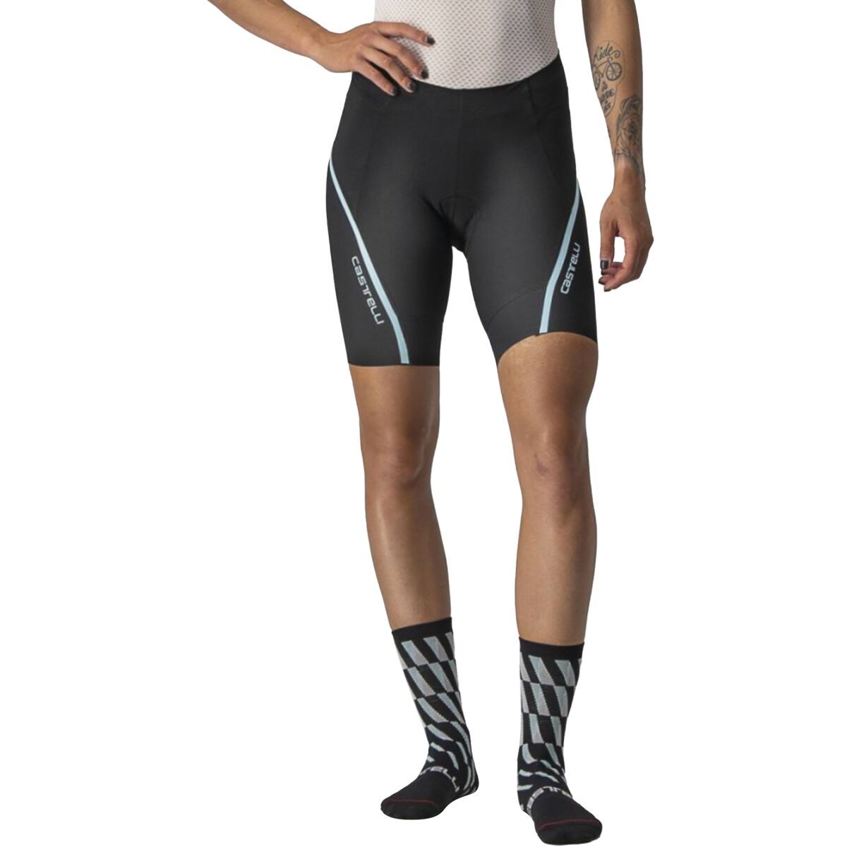 Castelli Velocissima 3 Short - Women's Black/Skylight, L