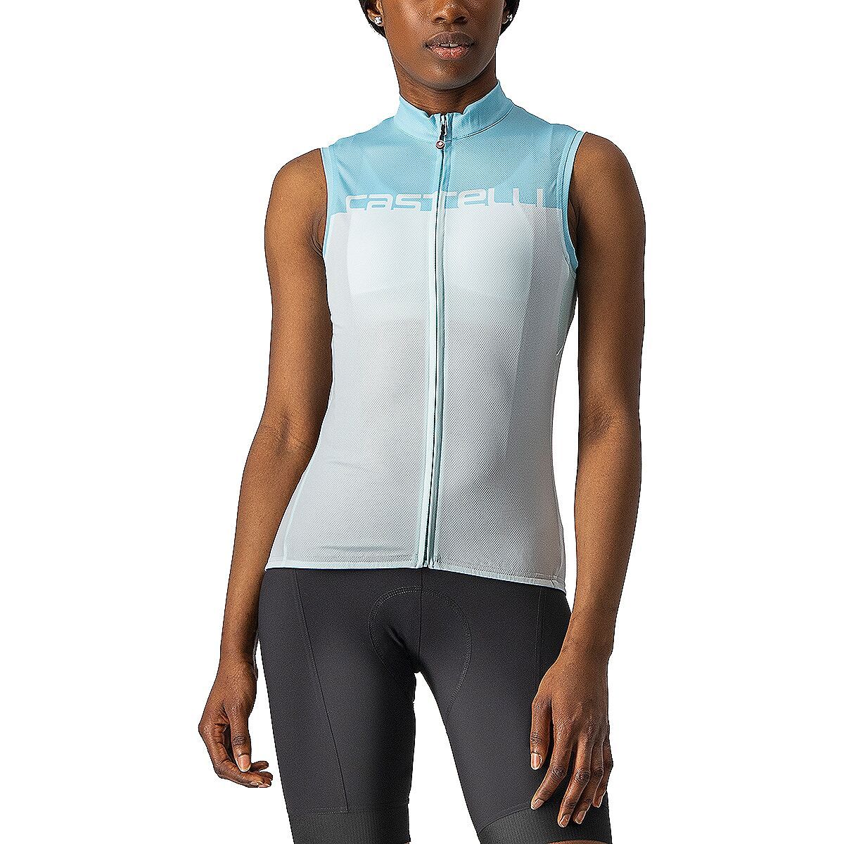 Castelli Velocissima Sleeveless Jersey - Women's Light Acqua/Skylight, S