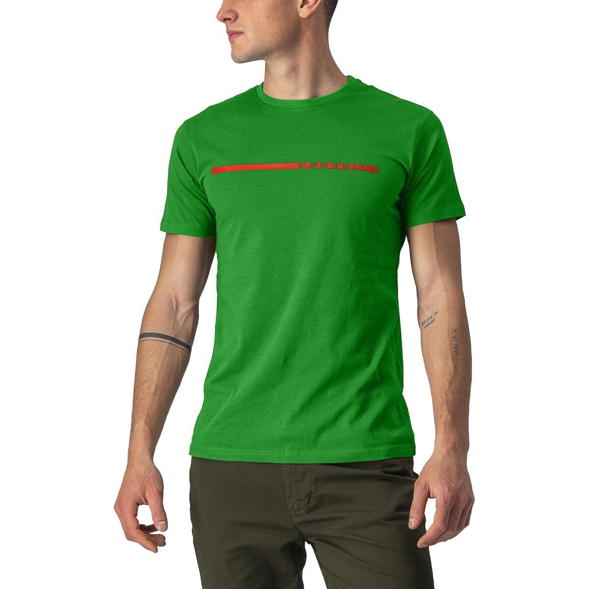 Image of Castelli Ventaglio T-Shirt - Men's Real Green, XXL