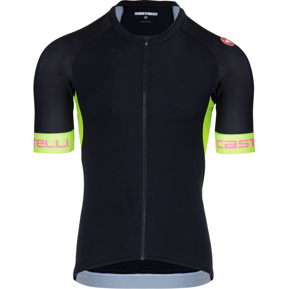 Castelli Entrata VI Limited Edition Jersey - Men's Light Black/Electric Lime/Pink Fluo, L