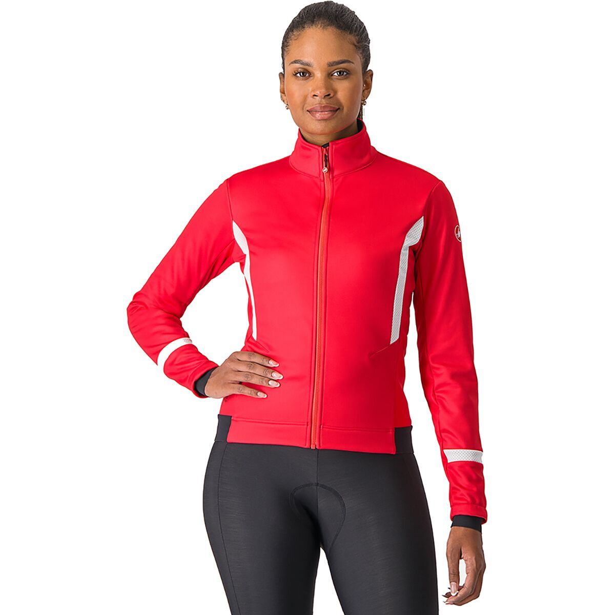 Image of Castelli Dinamica Jacket - Women's Hibiscus/White Reflex, XS