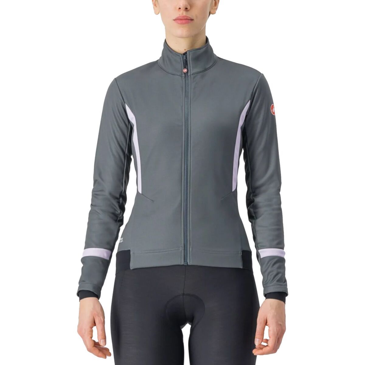 Image of Castelli Dinamica Jacket - Women's Urban Gray/Orchid Petal, S