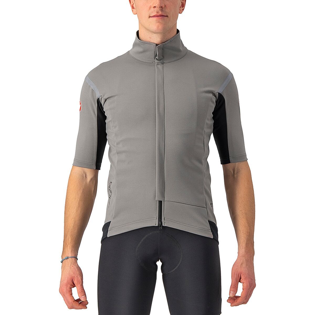 Image of Castelli Gabba RoS Jersey - Men's Nickel Gray/Travertine Gray, L