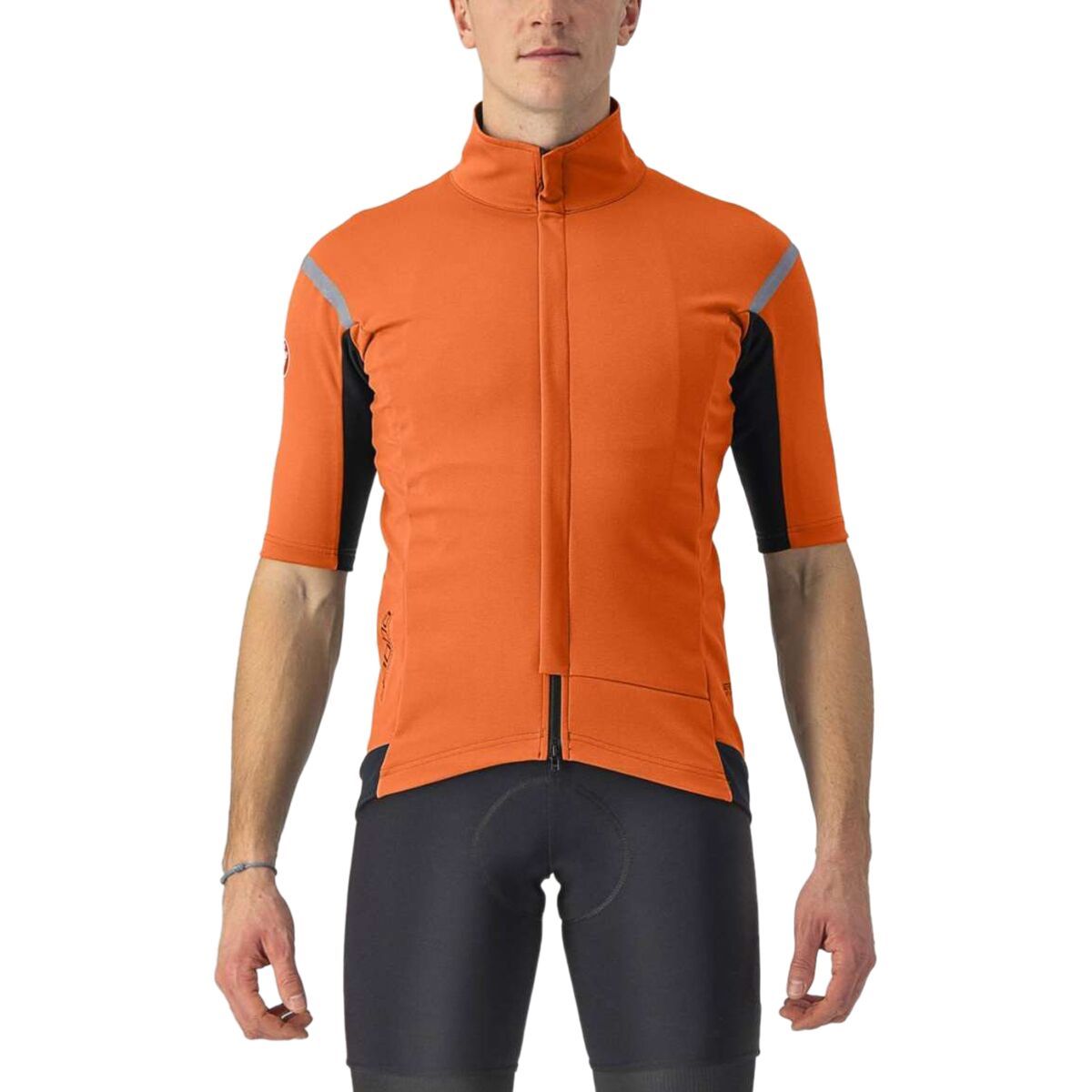 Castelli Gabba RoS Jersey - Men's Red Orange/Dark Gray, XXL