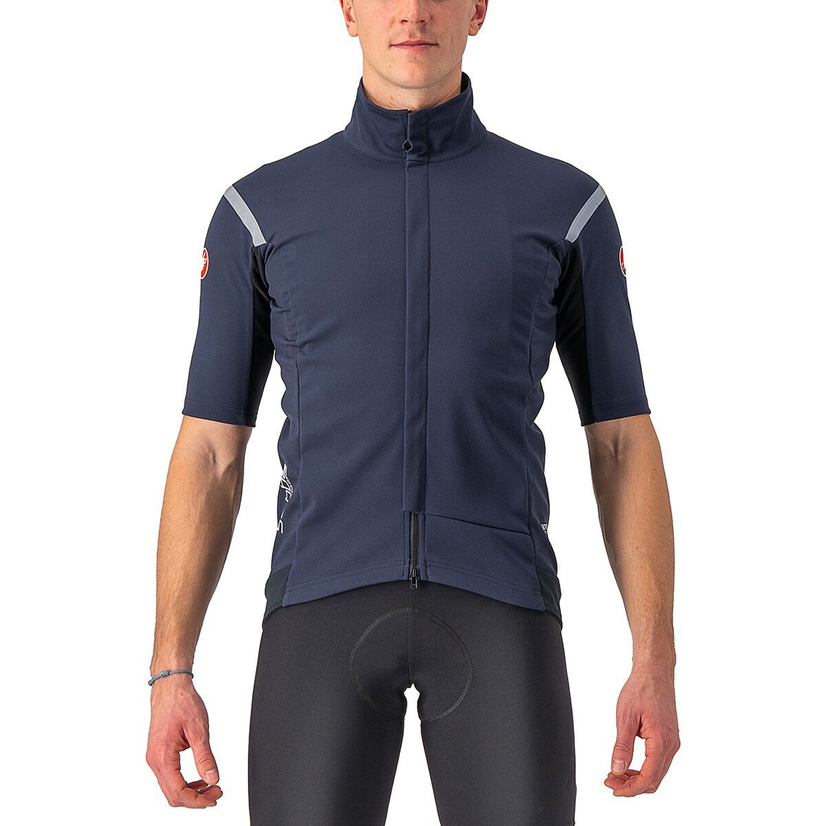Castelli Gabba RoS Jersey - Men's Savile Blue/Silver Gray, M