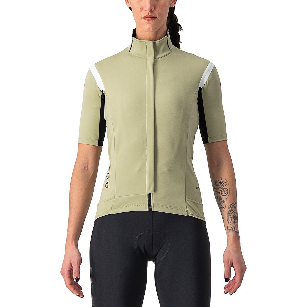Castelli Gabba RoS Jersey - Women's Green Tea/Chalk, M