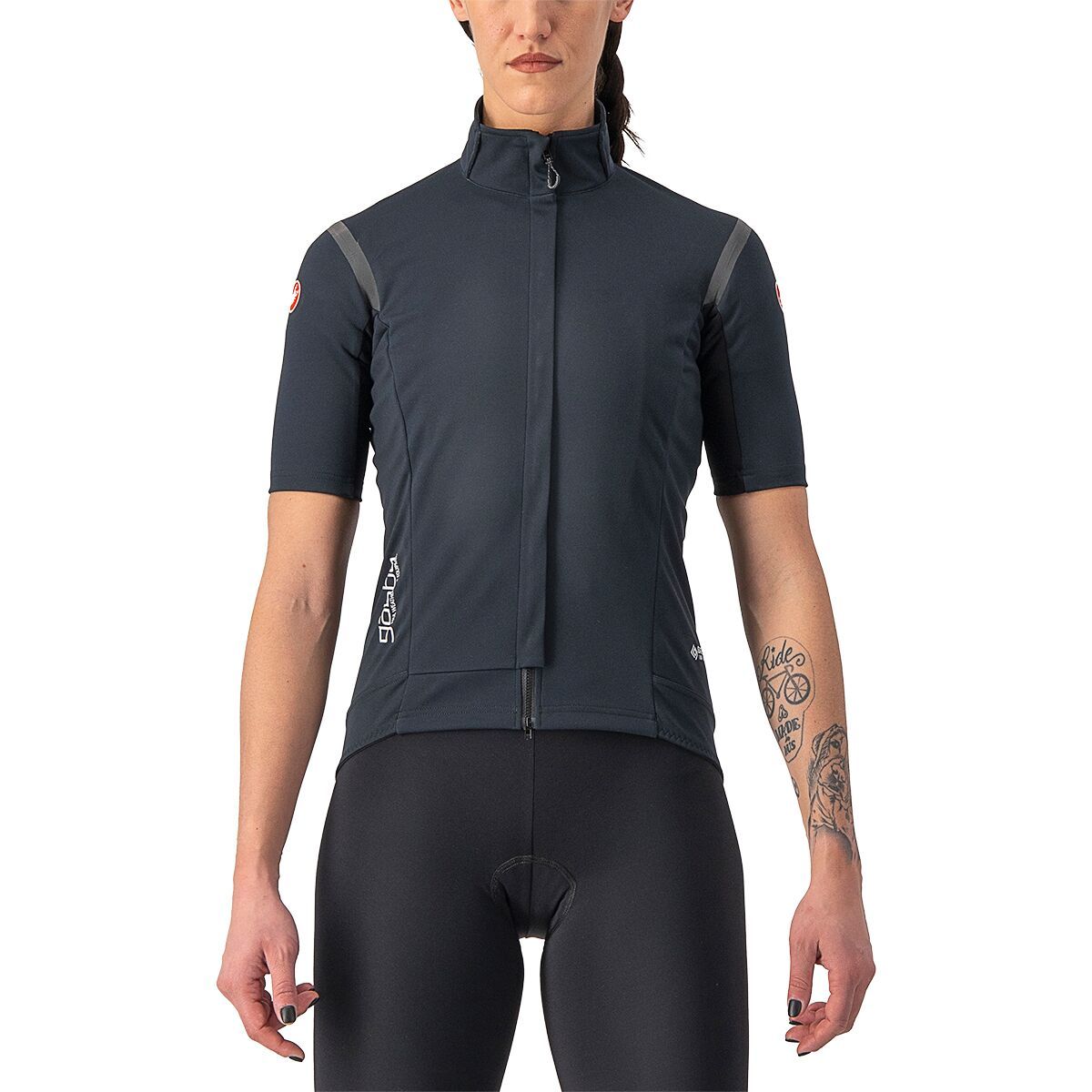 Image of Castelli Gabba RoS Jersey - Women's Light Black/Black, M