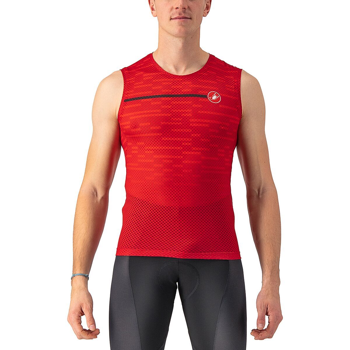 Image of Castelli Insider Sleeveless Jersey - Men's Dark Red, M