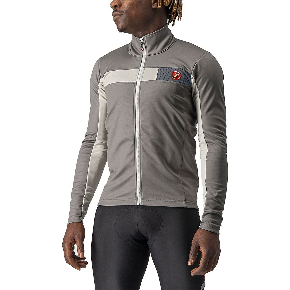 Castelli Mortirolo 6S Jacket - Men's Nickel Gray/Chalk/Black Reflex, XXL