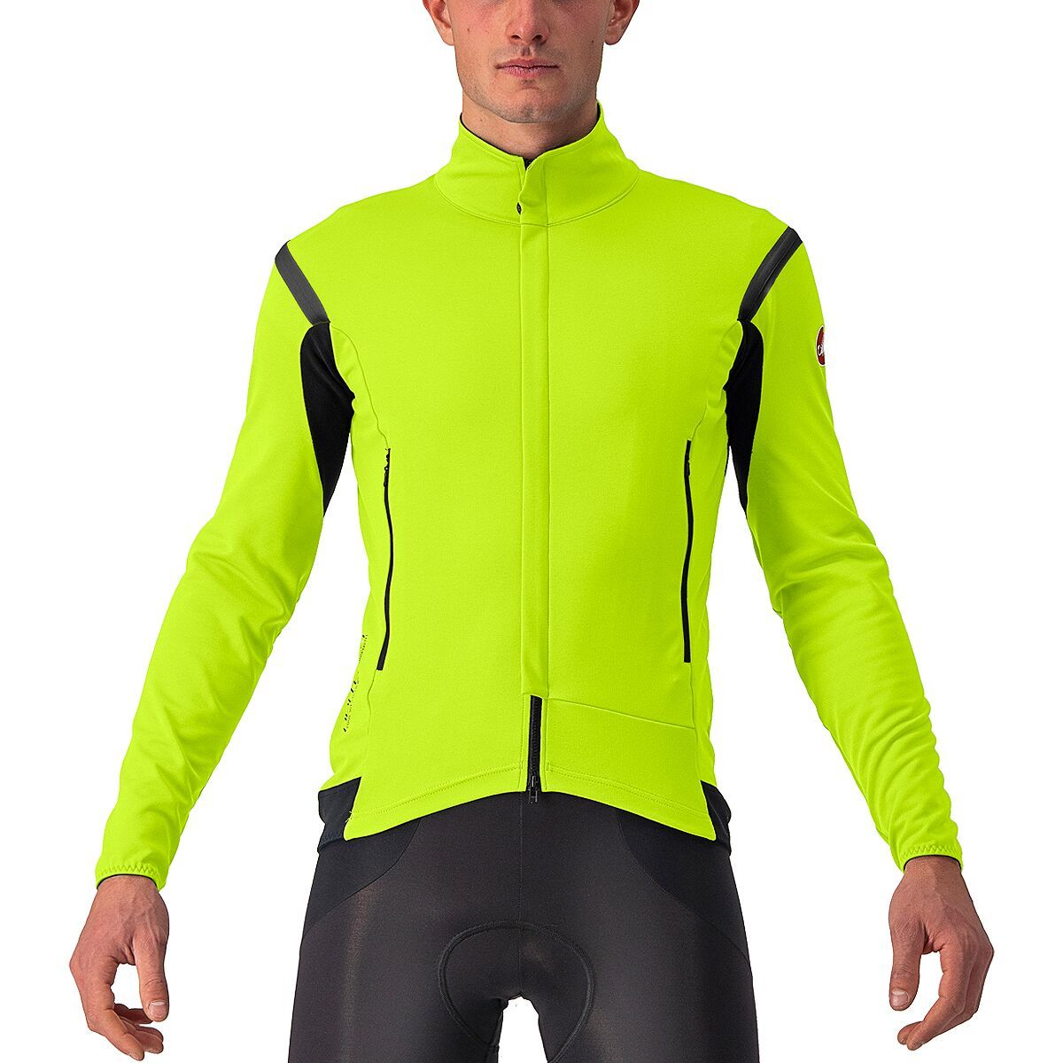 Castelli Perfetto RoS 2 Jacket - Men's Electric Lime/Dark Gray, L