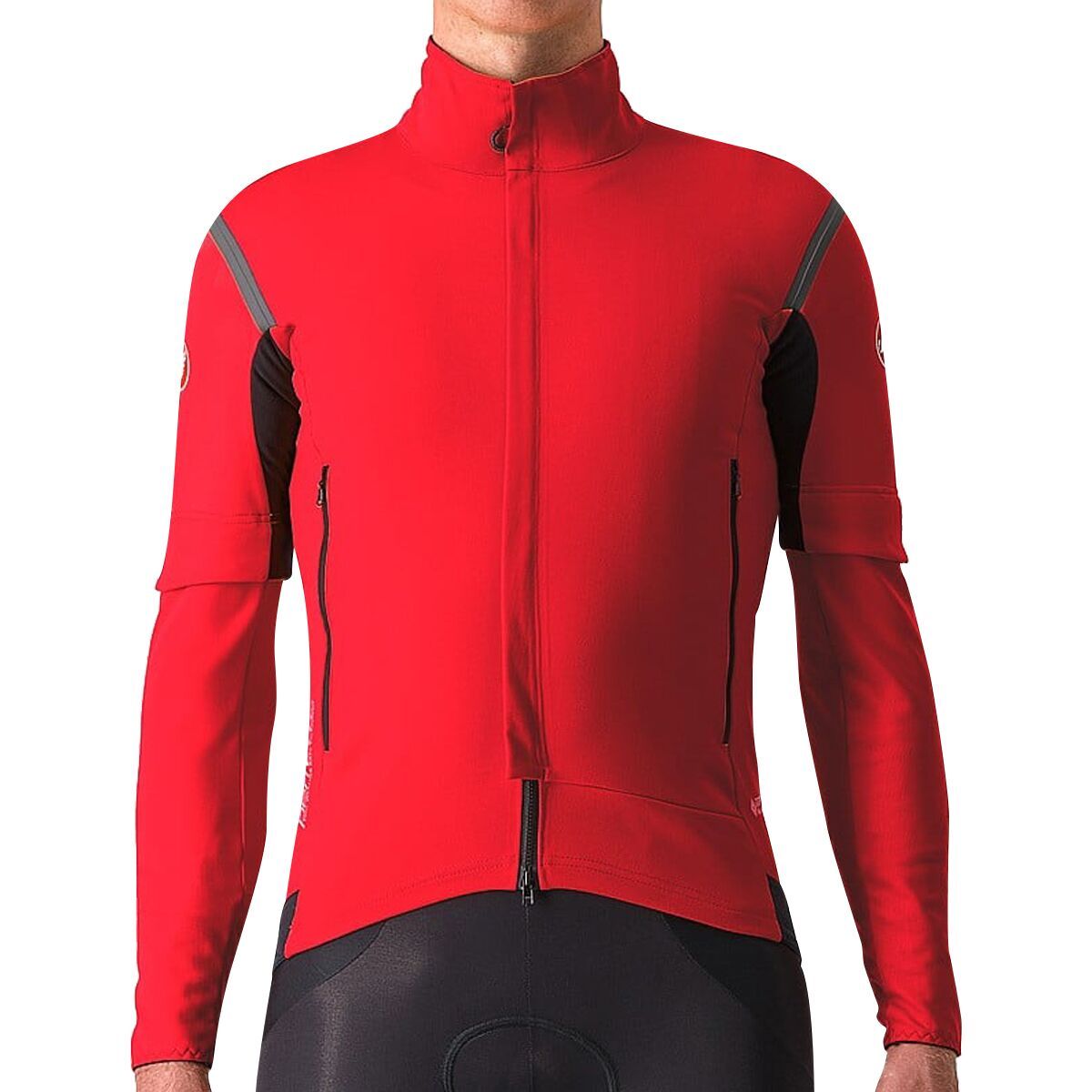 Image of Castelli Perfetto RoS 2 Jacket - Men's Rich Red/Black Reflex, S