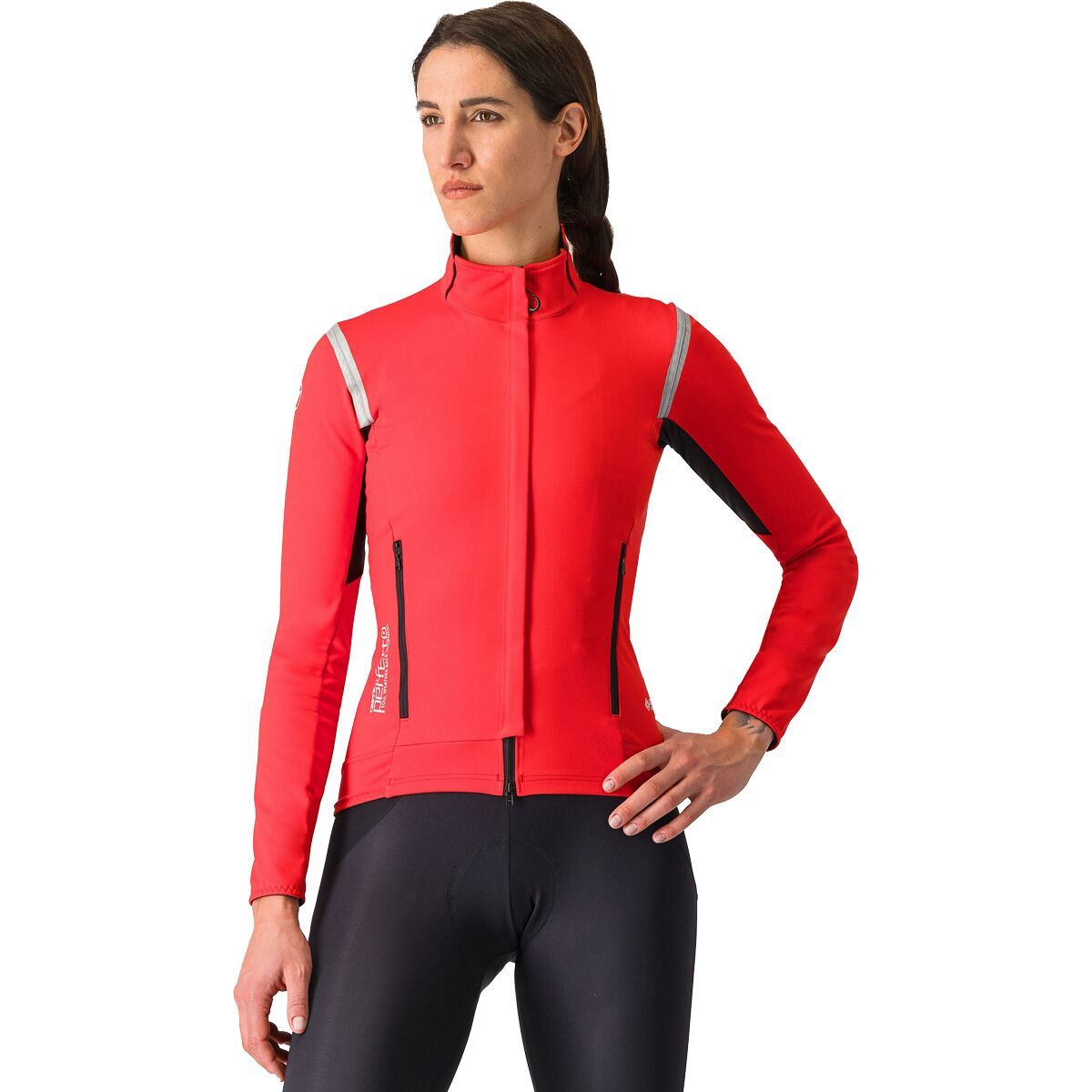 Image of Castelli Perfetto RoS 2 Jacket - Women's Hibiscus/Silver Reflex, S