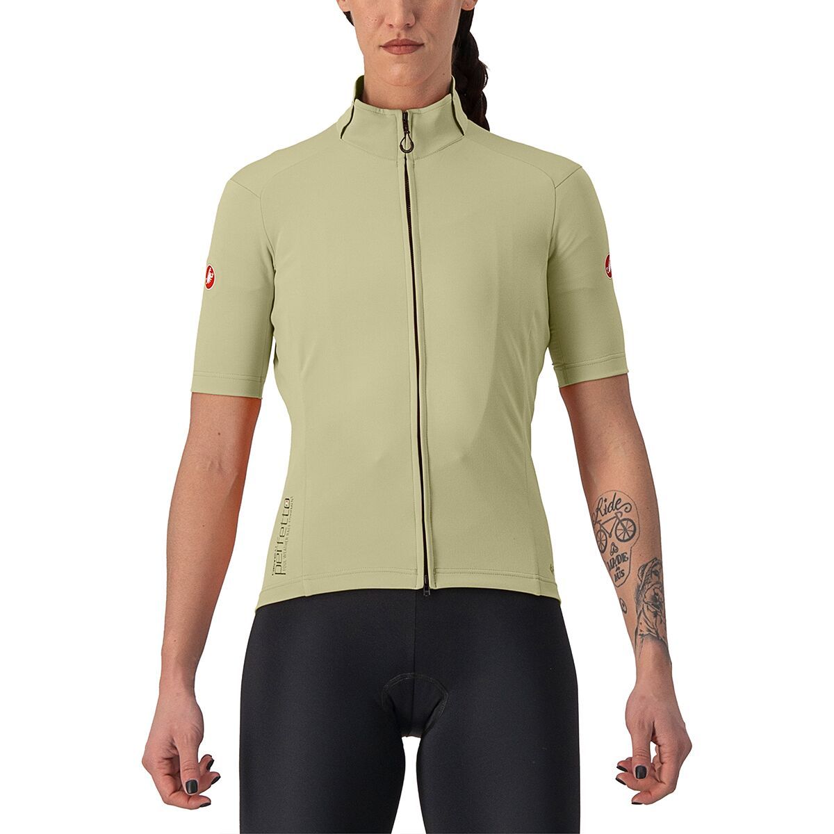 Castelli Perfetto RoS 2 Wind Short-Sleeve Jersey - Women's Green Tea, XL
