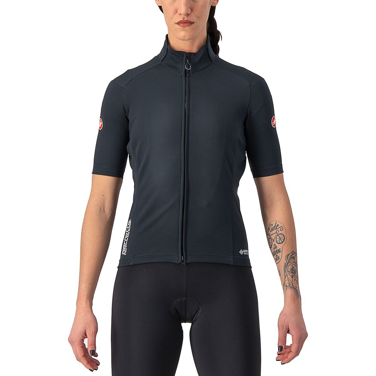 Castelli Perfetto RoS 2 Wind Short-Sleeve Jersey - Women's Light Black, XL