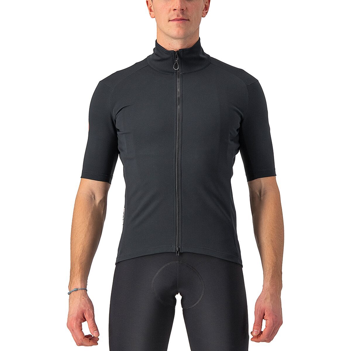 Image of Castelli Perfetto RoS 2 Wind Short-Sleeve Jersey - Men's Light Black, L