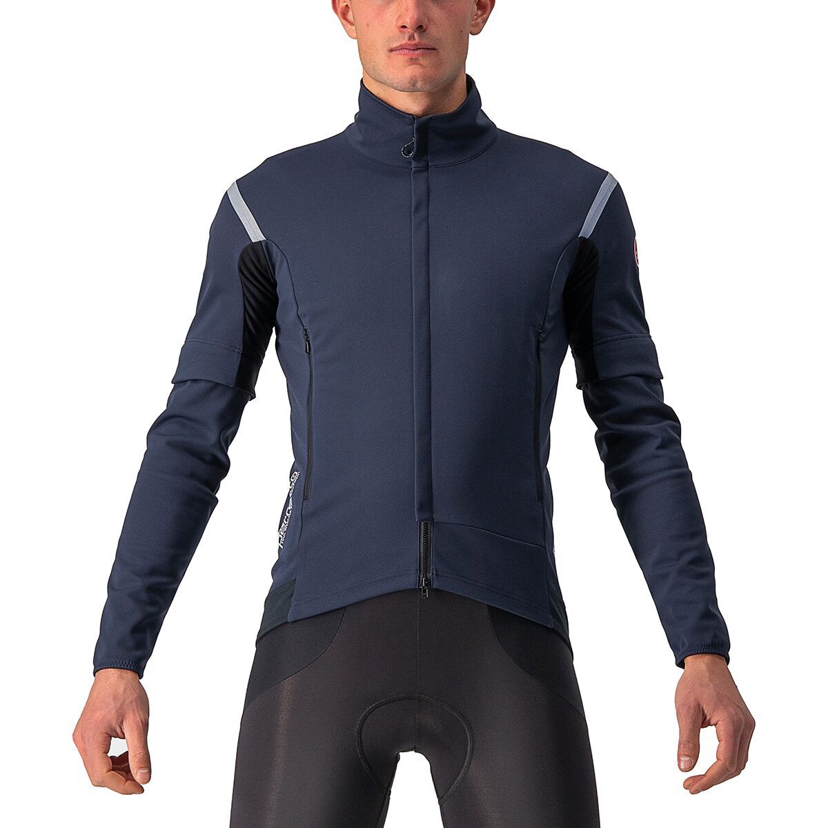 Castelli Perfetto RoS Convertible Jacket - Men's Savile Blue/Silver Gray, XL