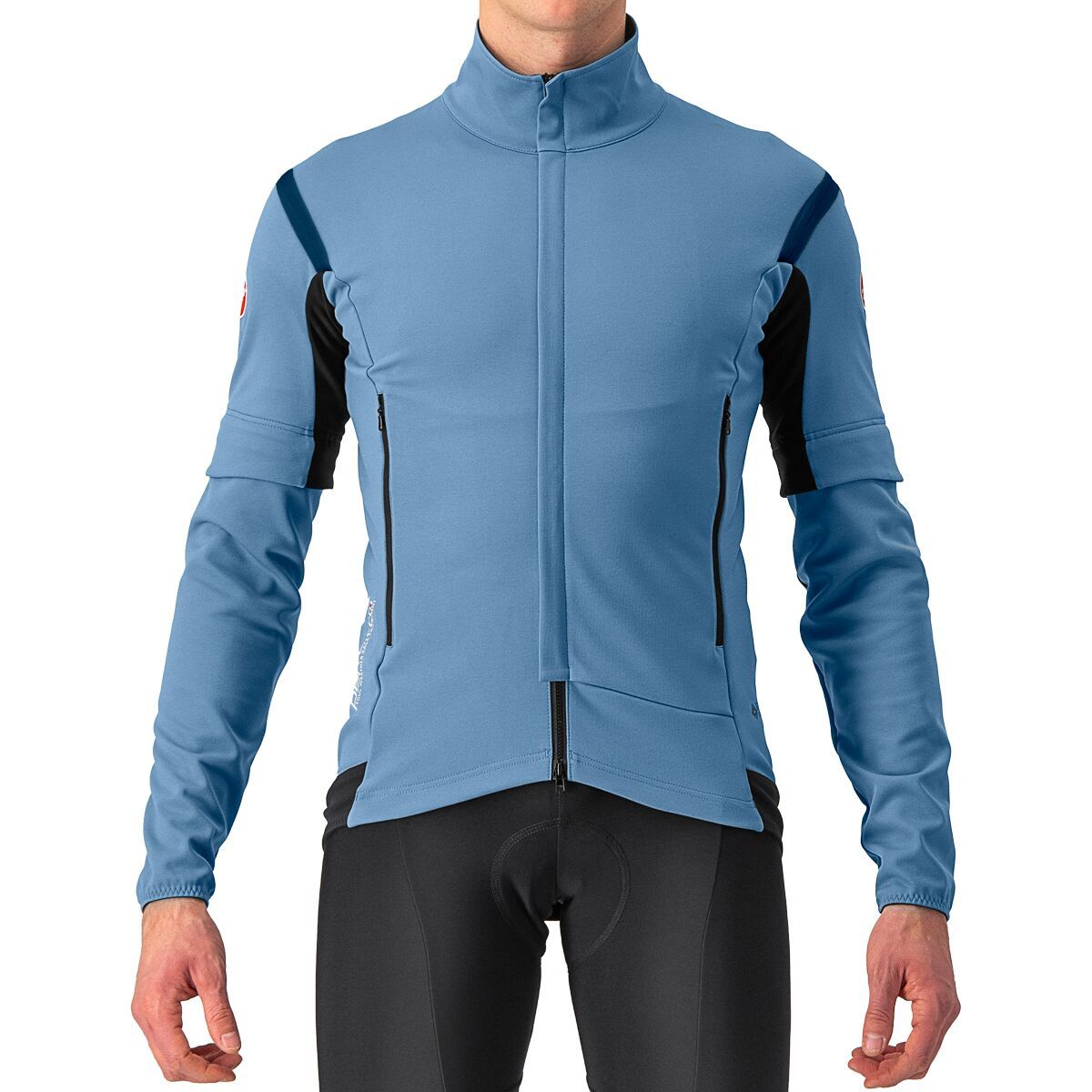 Castelli Perfetto RoS Convertible Jacket - Men's Steel Blue/Savile Blue, L