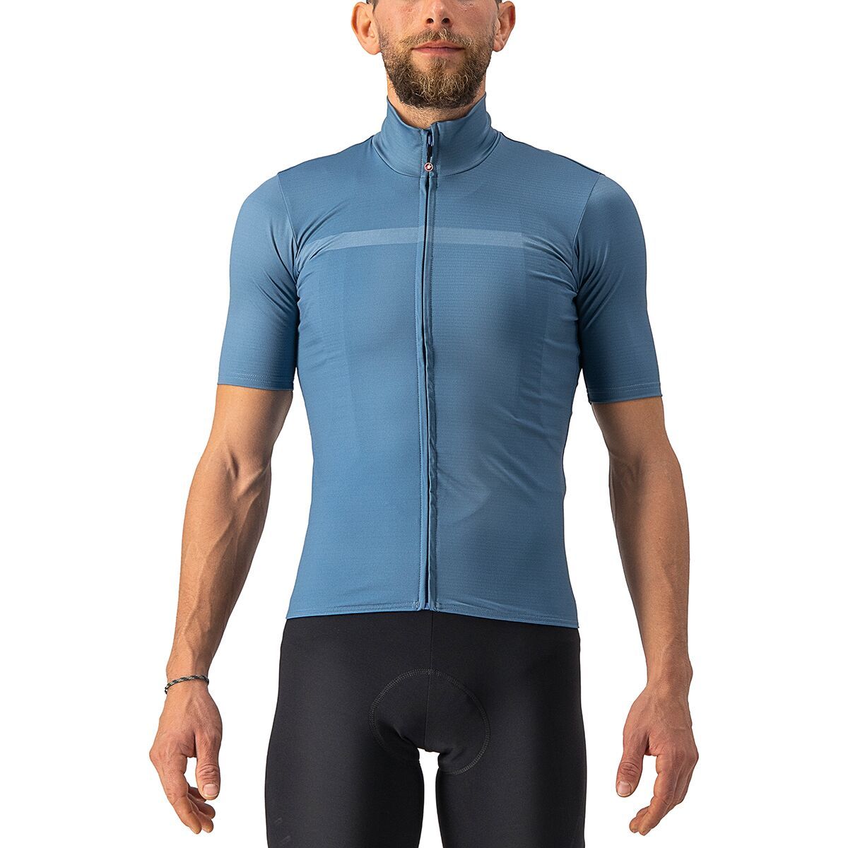 Castelli Pro Thermal Mid Short-Sleeve Jersey - Men's Steel Blue, 3XL