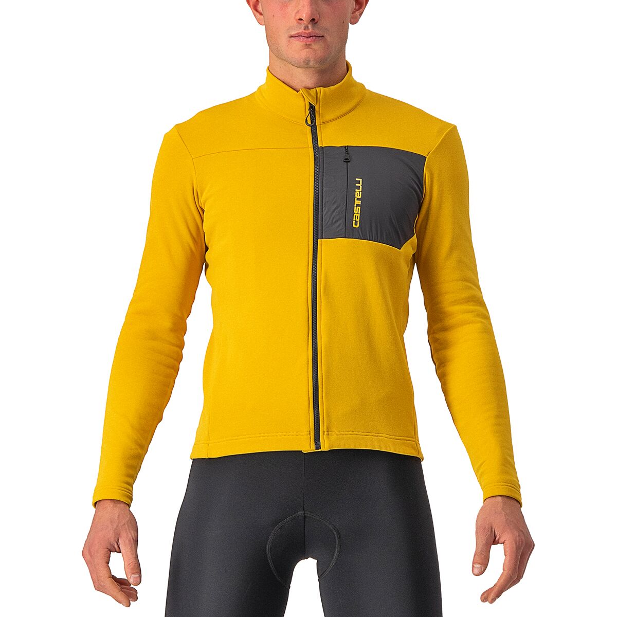 Castelli Castelli Unlimited Trail Long-Sleeve Jersey - Men's Goldenrod/Dark Gray, L