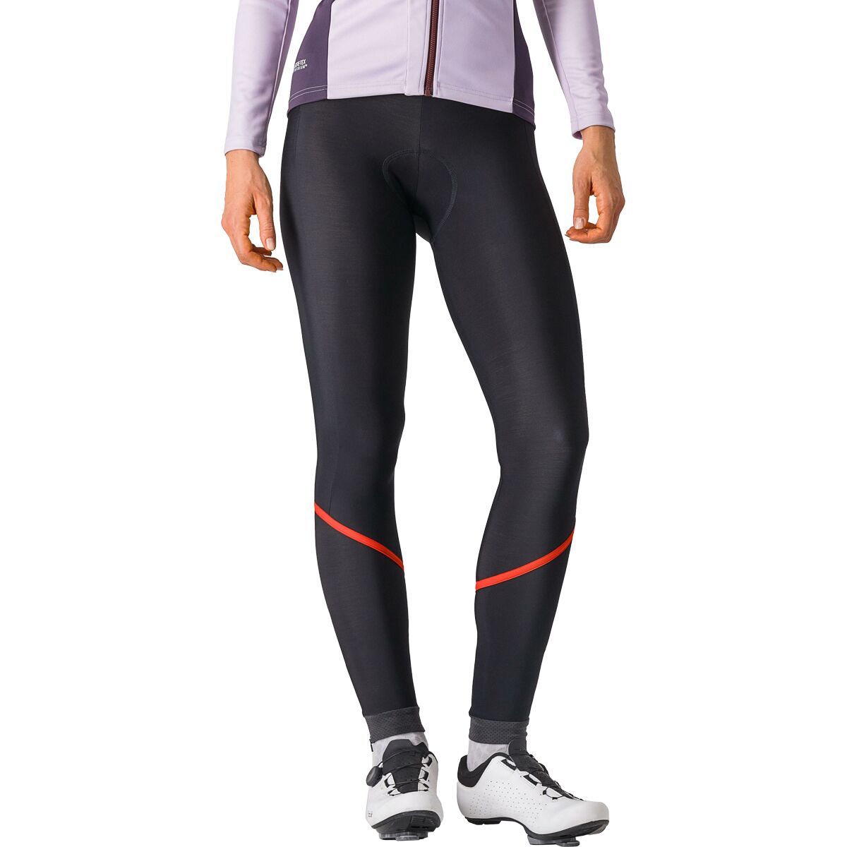 Image of Castelli Velocissima DT Bib Tight - Women's Black/Hibiscus, S