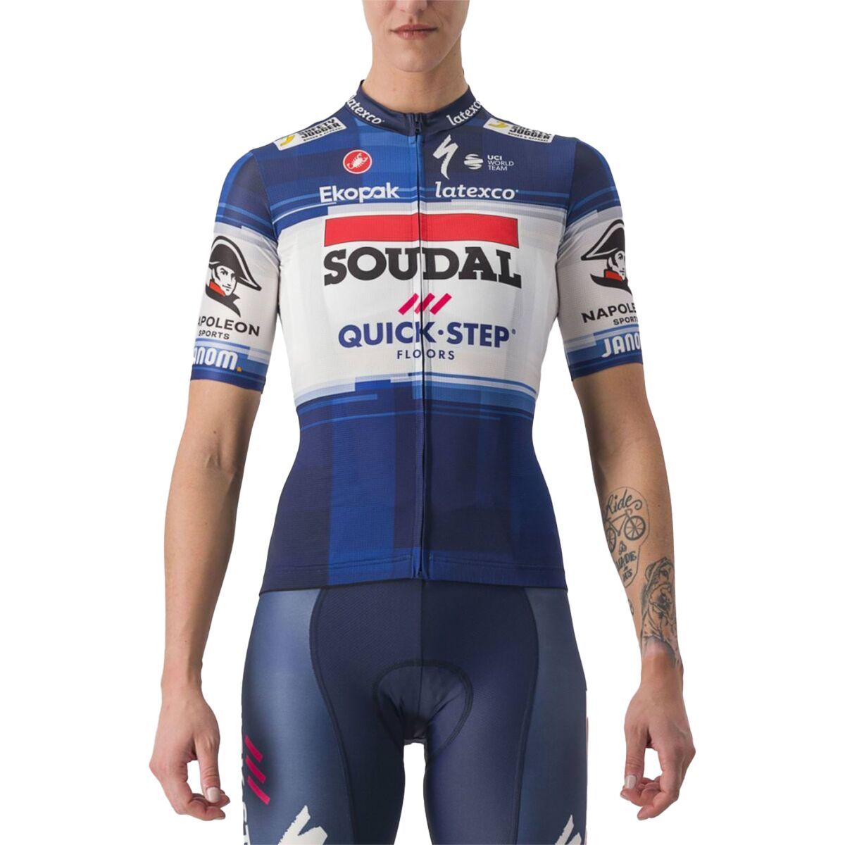 Castelli Quick-Step Competizione Jersey - Women's Dark Blue/White, XL