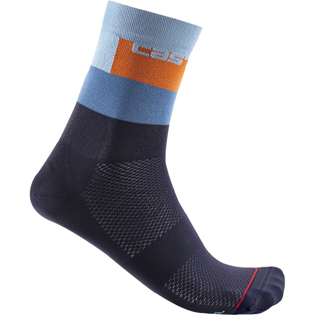 Castelli Blocco 15 Sock Belgian Blue, L/XL
