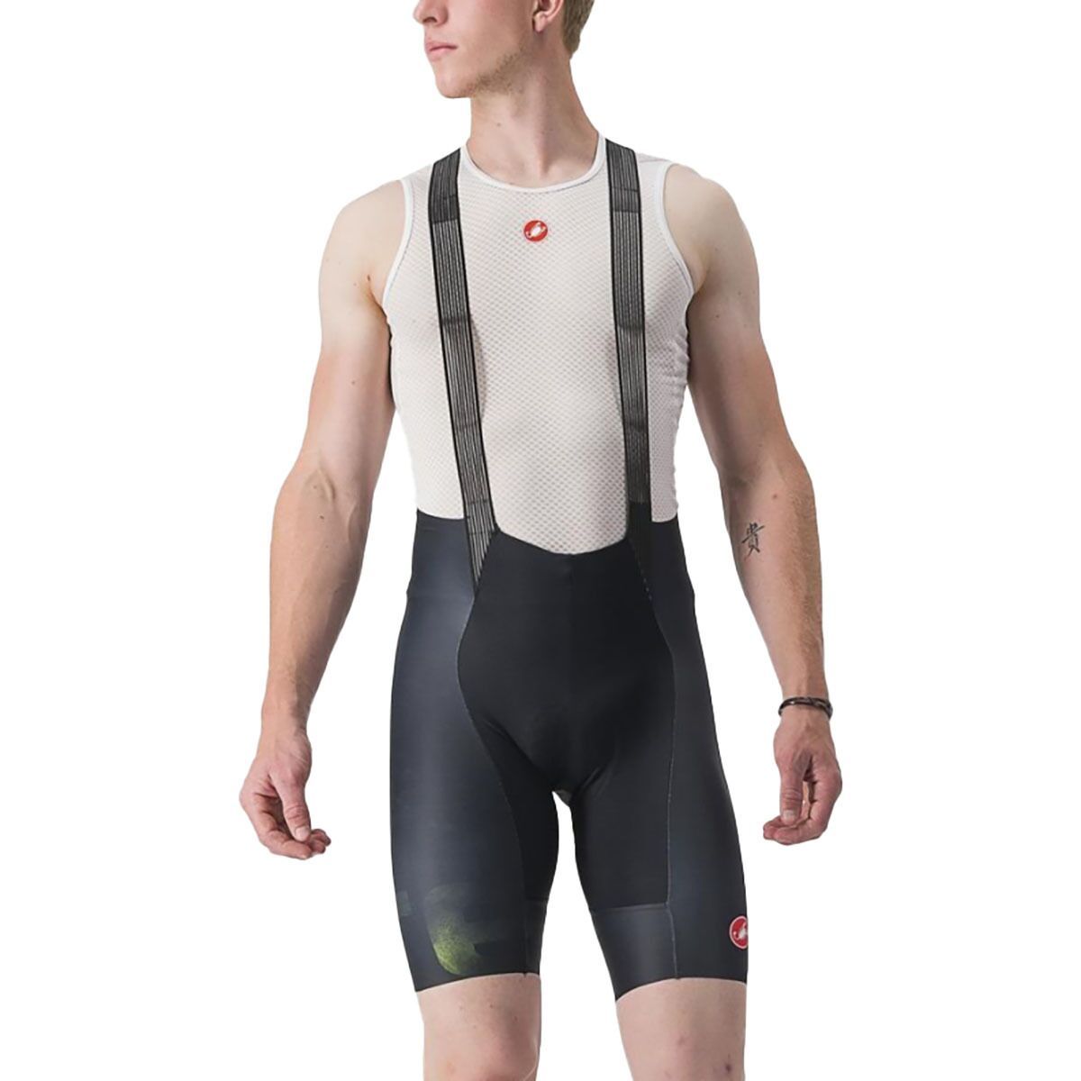 Castelli Free Aero RC Kit Bib Short - Men's Black/Electric Lime, XL