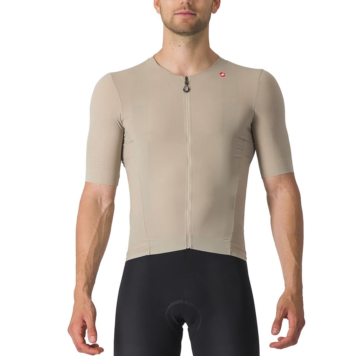 Image of Castelli Premio Black Jersey - Men's Clay, XXL