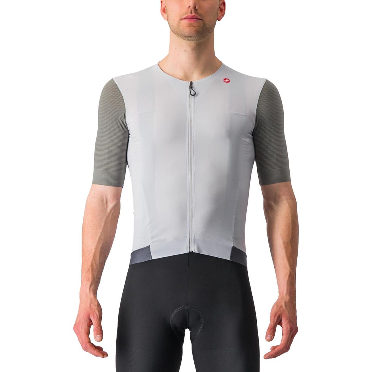 Castelli Premio Black Jersey - Men's Silver Gray/Sedona Sage, XL