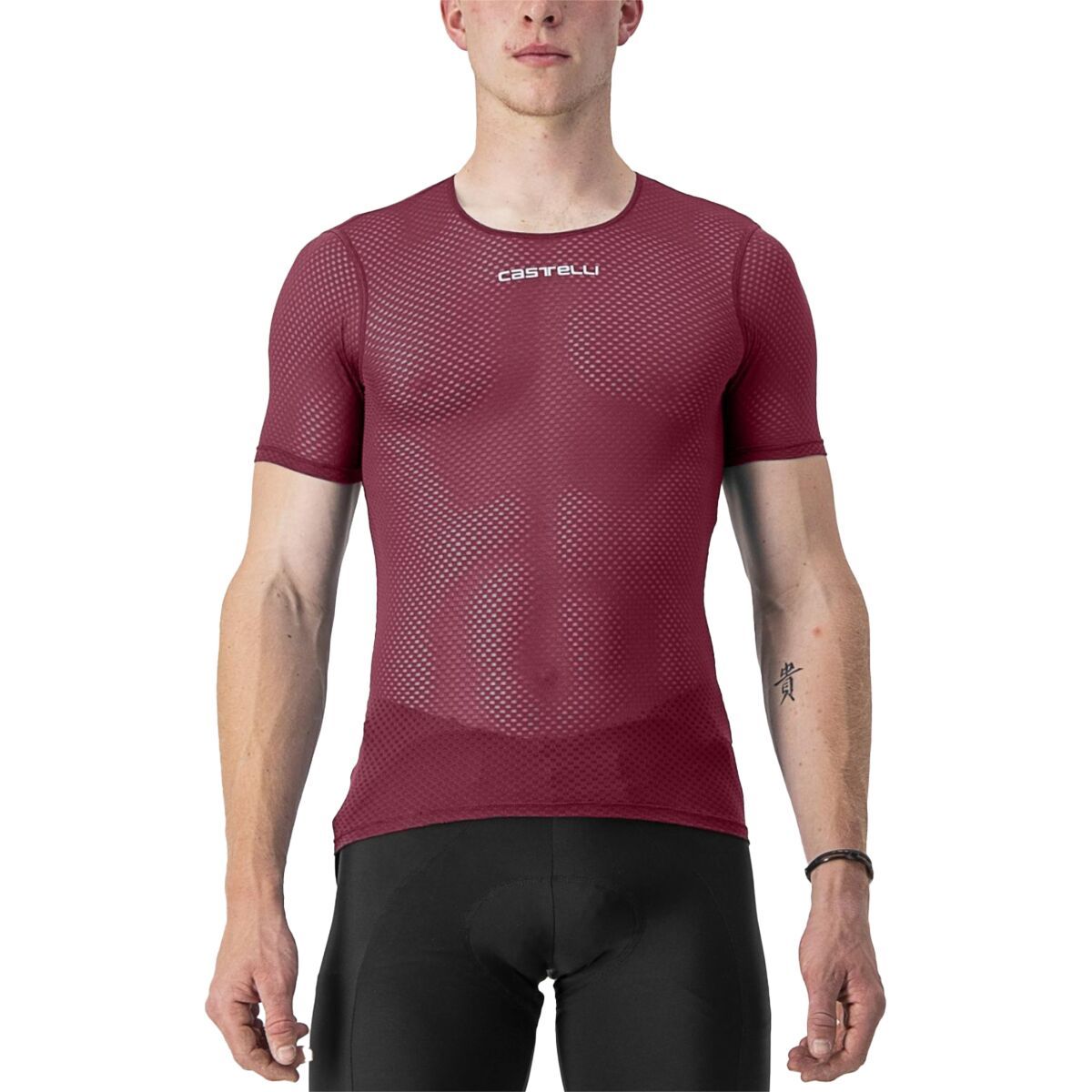 Castelli Pro Mesh 2.0 Short-Sleeve Shirt - Men's Bordeaux, XXL